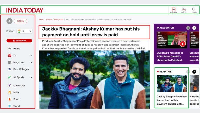 Akshay Kumar Put payment