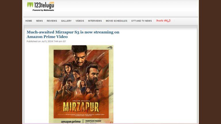 MIrzapur 3 released