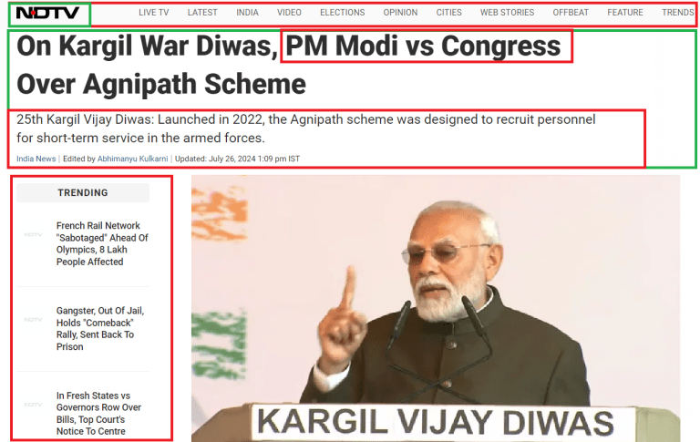 PM Modi Vs Congress on Kargil War