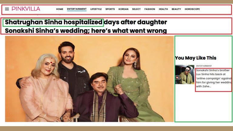 Shatrughan Sinha Hospitalized