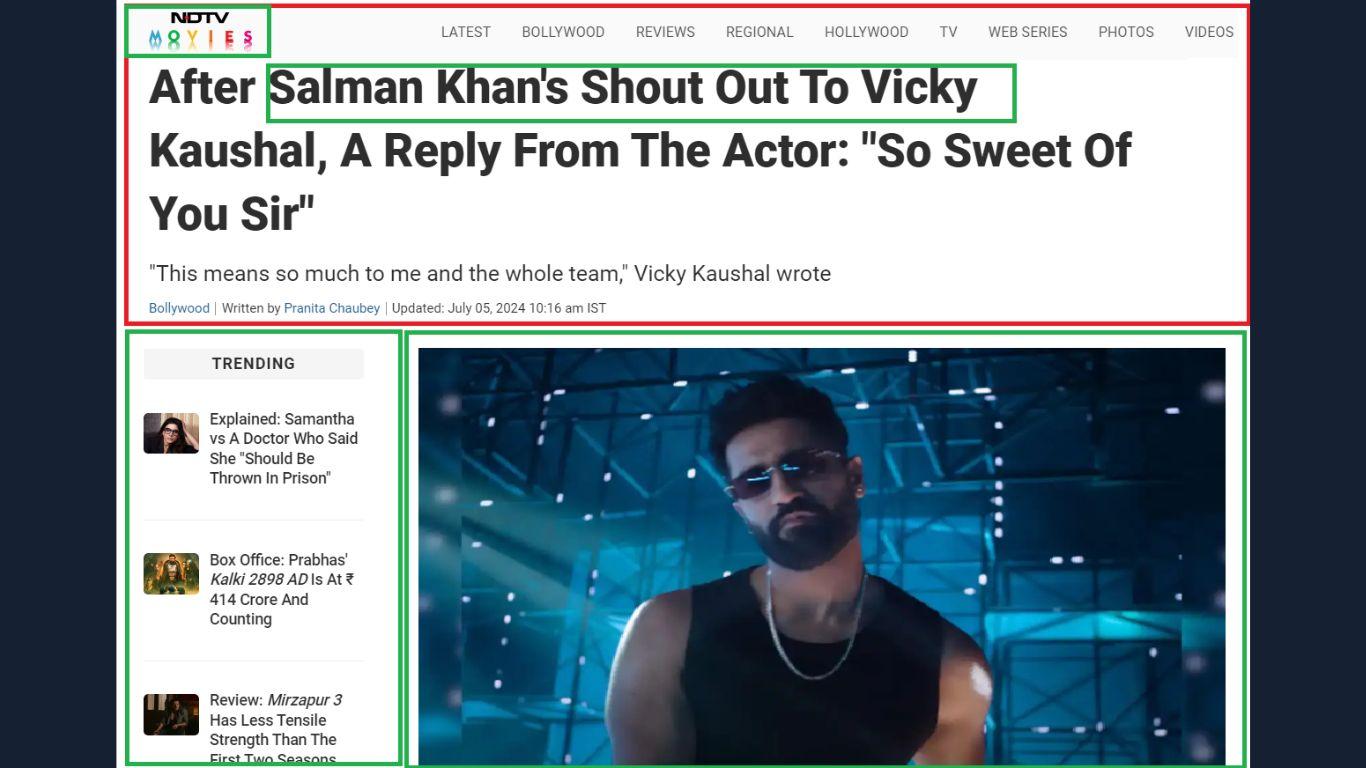 Vicky Kaushal A reply to salman